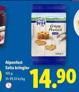 Lidl Alpenfest Salta kringlor, SEK 14.9 erbjuda