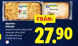 Lidl Alpenfest Kaka/paj erbjuda