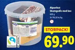 Lidl Alpenfest Skumgodis med kex, SEK 69.9 erbjuda