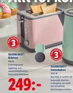 Lidl SILVERCREST Brödrost, SEK 249 erbjuda
