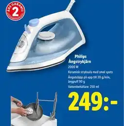 Lidl Philips Ångstrykjärn, SEK 249 erbjuda