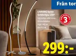 Lidl LIVARNO home Golvlampa, LED, SEK 299 erbjuda