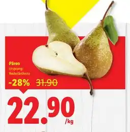 Lidl Päron, SEK 22.9 erbjuda