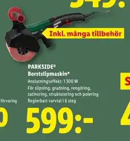 Lidl PARKSIDE Borstslipmaskin, SEK 599 erbjuda