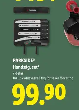 Lidl PARKSIDE Handsåg, set, SEK 99.9 erbjuda
