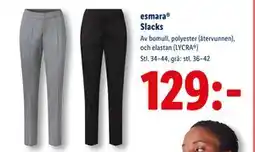 Lidl esmara Slacks, SEK 129 erbjuda