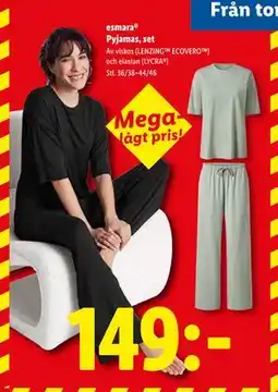 Lidl esmara Pyjamas, set, SEK 149 erbjuda