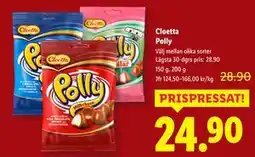 Lidl Cloetta Polly, SEK 24.9 erbjuda