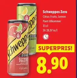 Lidl Schweppes Zero, SEK 8.9 erbjuda