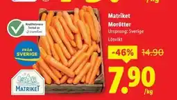 Lidl Matriket Morötter, SEK 7.9 erbjuda