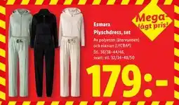 Lidl Esmara Plyschdress, set, SEK 179 erbjuda