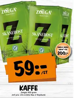 Bazaar Food market ZOEGAS Kaffe erbjuda