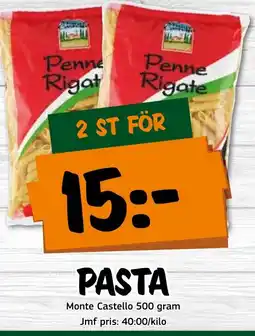 Bazaar Food market MONTE CASTELLO Pasta erbjuda