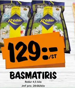 Bazaar Food market REDUR Basmatiris erbjuda