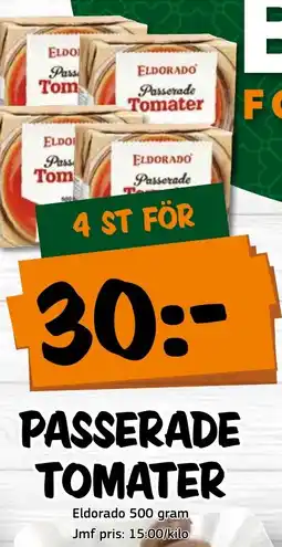 Bazaar Food market ELDORADO Passerade tomater erbjuda