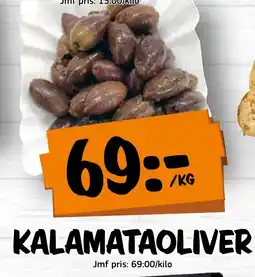 Bazaar Food market Kalamataoliver erbjuda