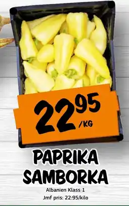 Bazaar Food market Paprika samborka erbjuda
