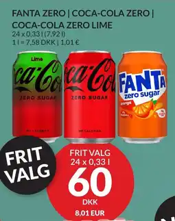 Nielsen Discount Fanta zero | coca-cola zero | coca-cola zero lime erbjuda