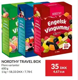 Nielsen Discount Nordthy travel box erbjuda