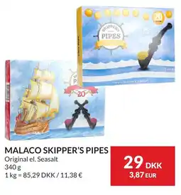 Nielsen Discount Malaco skipper's pipes erbjuda