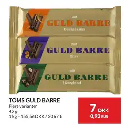 Nielsen Discount TOMS Guld barre erbjuda