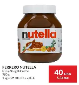 Nielsen Discount Ferrero nutella erbjuda