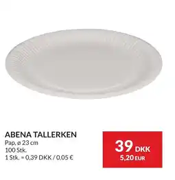 Nielsen Discount Abena tallerken erbjuda