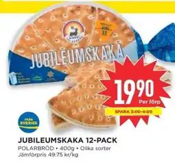 Willys POLARBRÖD Jubileumskaka 12-pack erbjuda