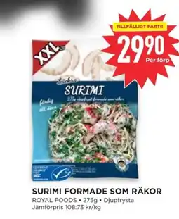 Willys ROYAL FOODS Surimi formade som räkor erbjuda