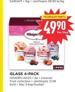 Willys HÄAGEN-DAZS Glass 4-pack erbjuda