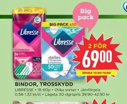 Willys LIBRESSE Bindor, trosskydd erbjuda
