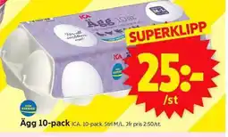 ICA Supermarket ICA Ägg 10-pack erbjuda
