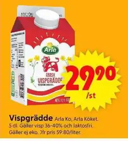 ICA Supermarket ARLA Vispgrädde erbjuda