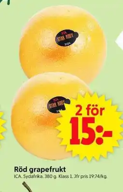 ICA Supermarket ICA Röd grapefrukt erbjuda