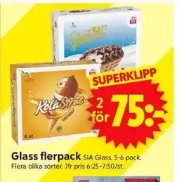 ICA Supermarket Glass flerpack erbjuda