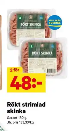 City Gross Rökt strimlad skinka, SEK 48 erbjuda