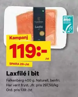 City Gross Laxfilé i bit, SEK 119 erbjuda