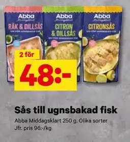 City Gross Sås till ugnsbakad fisk, SEK 48 erbjuda