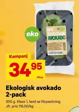 City Gross Ekologisk avokado 2-pack, SEK 34.95 erbjuda