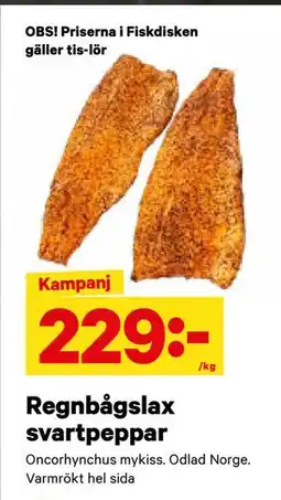 City Gross Regnbågslax svartpeppar, SEK 229 erbjuda