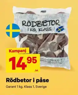 City Gross Rödbetor i påse, SEK 14.95 erbjuda