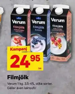 City Gross Filmjölk, SEK 24.95 erbjuda