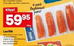 City Gross Laxfilé, SEK 59.95 erbjuda