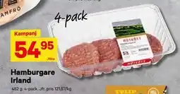 City Gross Hamburgare Irland, SEK 54.95 erbjuda