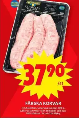 ICA Maxi Färska korvar erbjuda