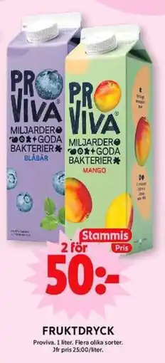 ICA Maxi PROVIVA Fruktdryck erbjuda