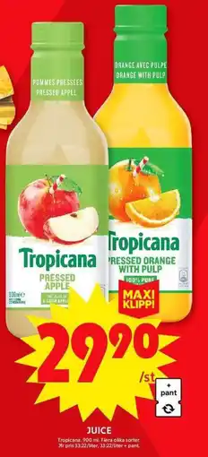 ICA Maxi TROPICANA Juice erbjuda