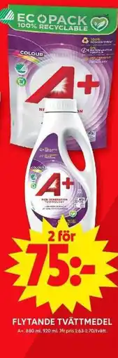 ICA Maxi A+ Flytande tvättmedel erbjuda