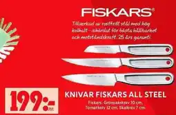 ICA Maxi Knivar fiskars all steel erbjuda