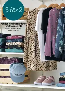 ICA Maxi Gäller alla barnkläder märkta med 3f2 erbjuda